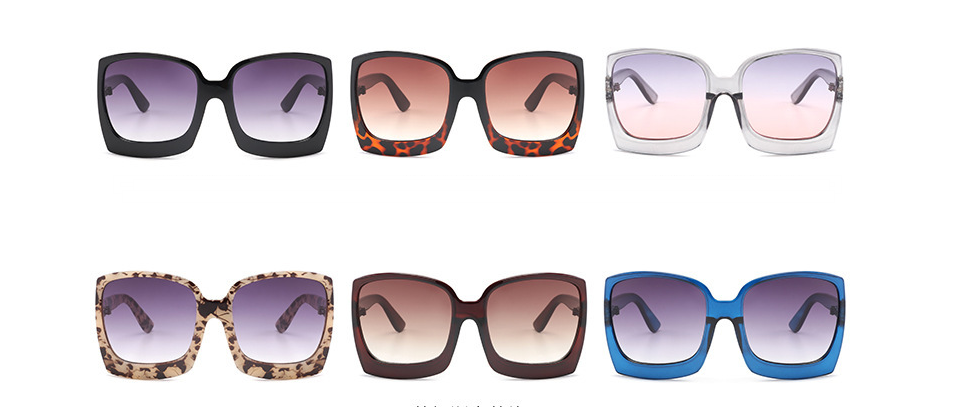 Trendy Women's Oversized Sunglasses - UV Protection