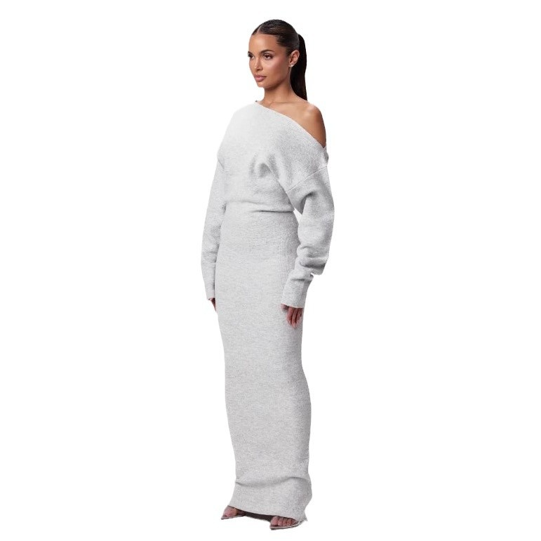 Long Sleeve Slim Fit Dress