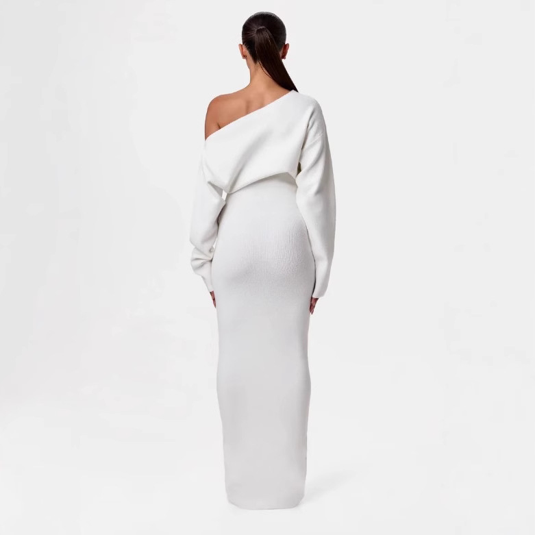 Long Sleeve Slim Fit Dress