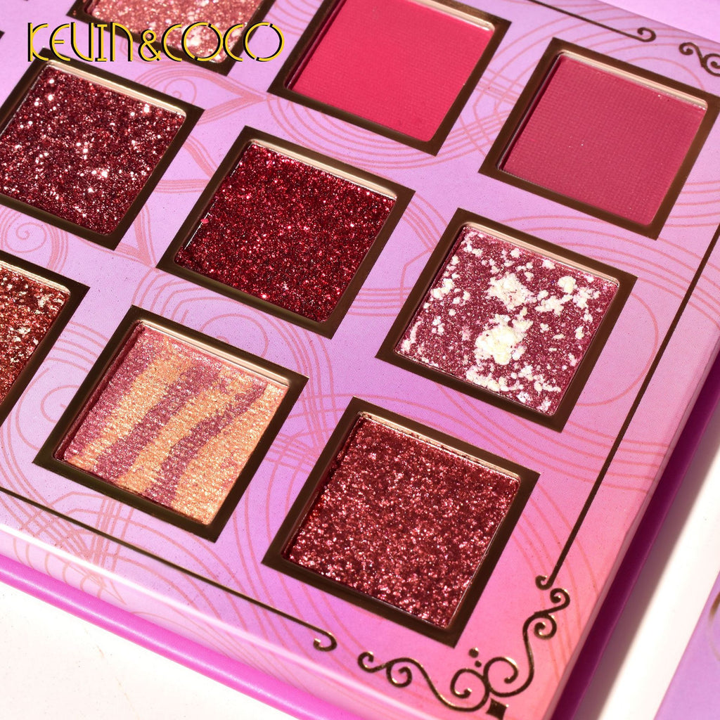 KEVIN&COCO 18-Color Gold Rose Eyeshadow Palette