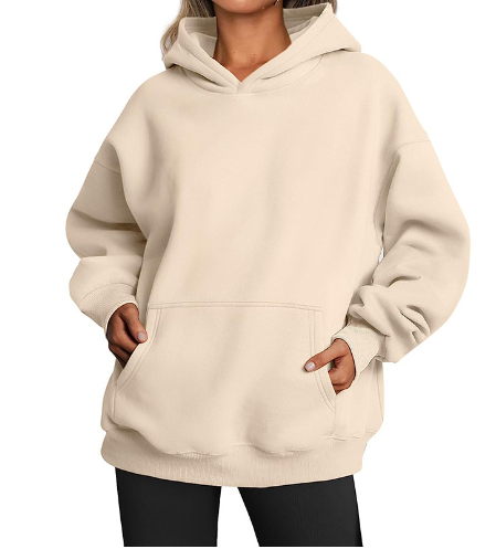 Sweat à capuche uni