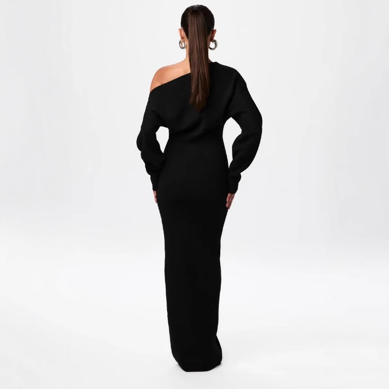 Long Sleeve Slim Fit Dress