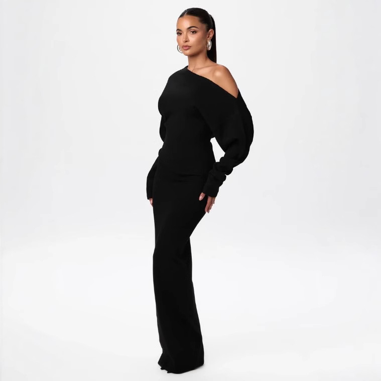 Long Sleeve Slim Fit Dress