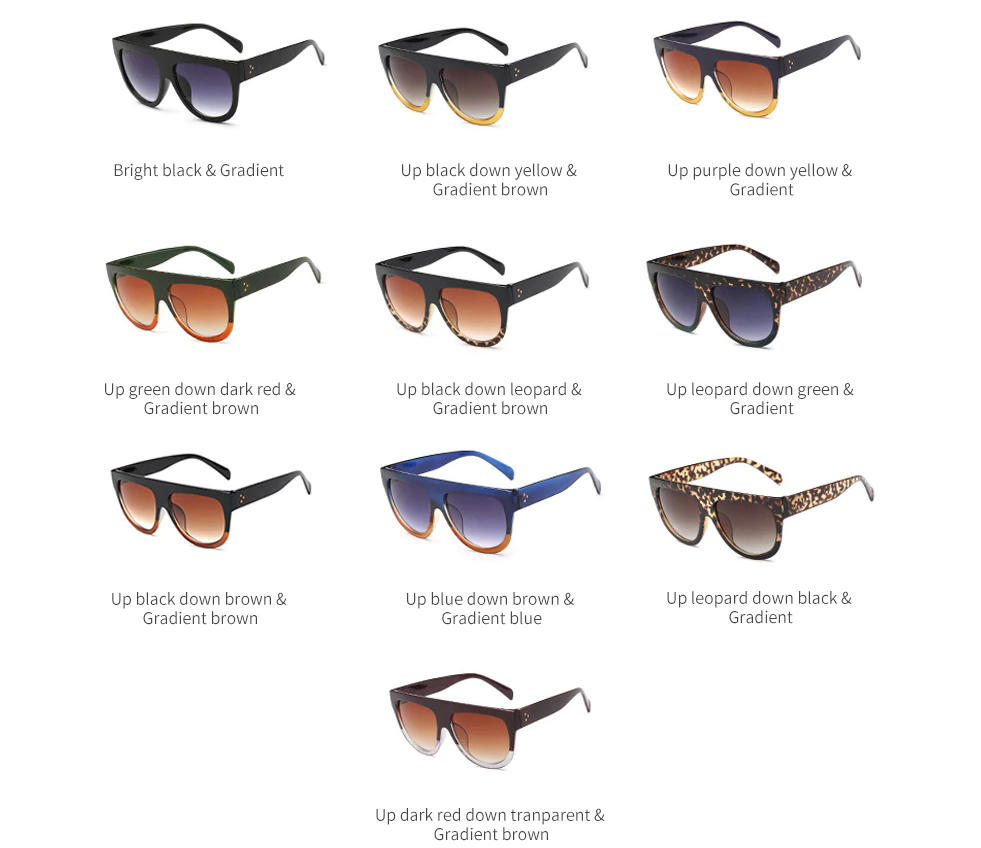 Lunettes de soleil œil-de-chat tendance pour visages ronds