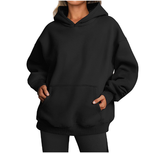 Sweat à capuche uni